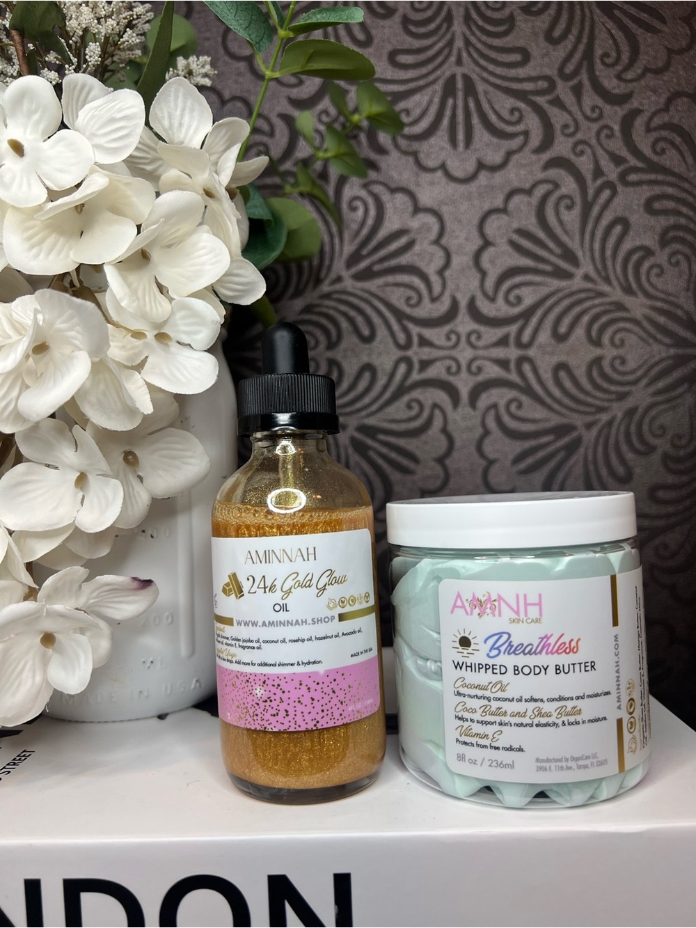 24k Gold Glow Oil & Breathless Whipped Body Butter - Aminnah